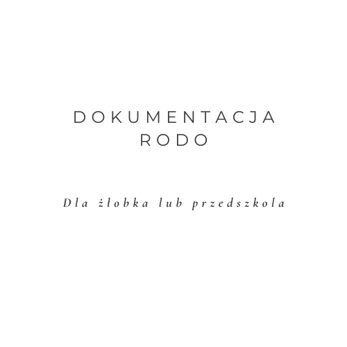 Dokumentacja RODO dla placówki.